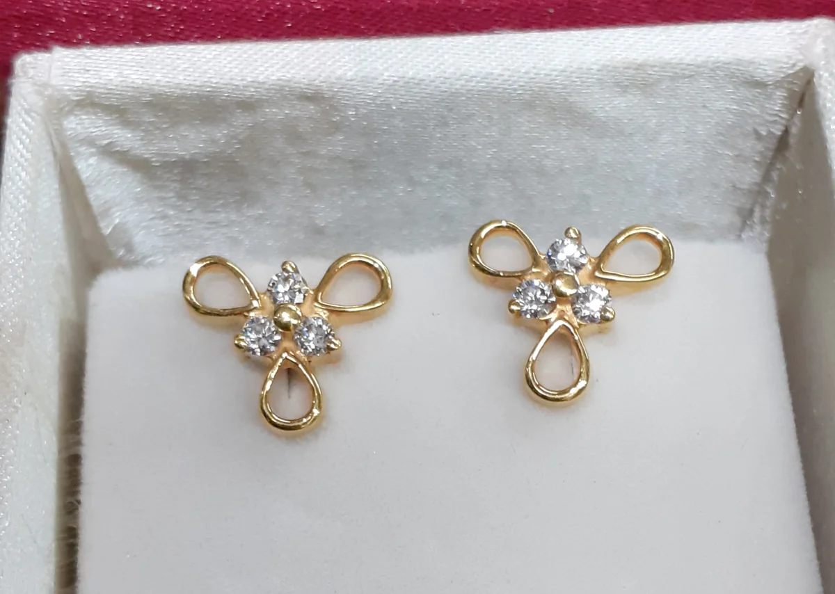 Custom Diamond Studded Gold Ring from Sri Karpagambal Jewellery