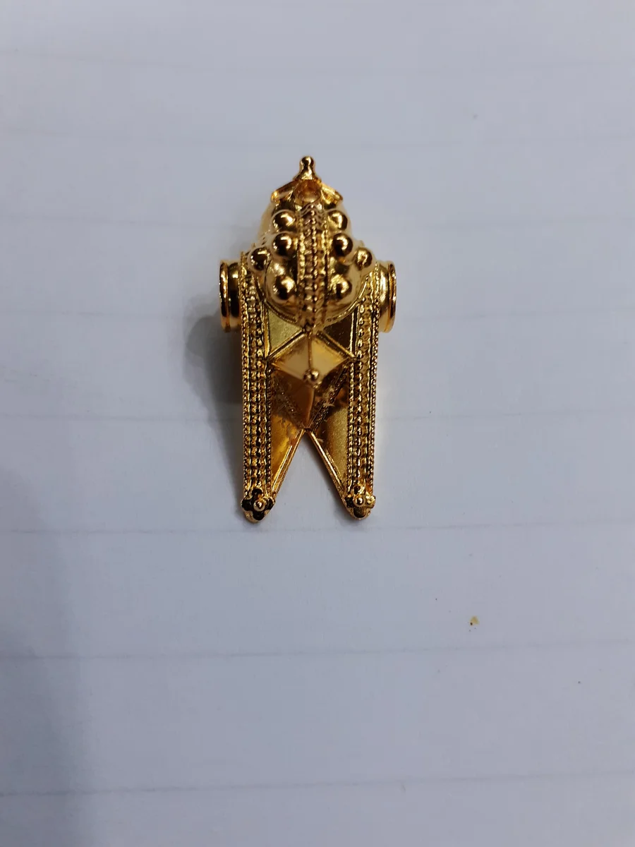 Kasi Yatra Gold Umbrella and Walking Stick from Sri Karpagambal Jewellery